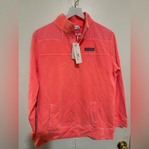 NWT Vineyard Vines Bright Coral Shep Shirt Pullover